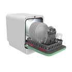 Kép 2/2 - Bob Daan Tech compact mini table top dishwasher (white- green)