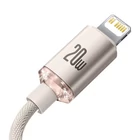 Kép 4/9 - Kabel USB-C do iP Baseus Crystal Shine,  20W, 2m (różowy)