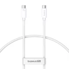 Kép 1/8 - Kabel USB-C do USB-C Baseus Superior USB4, 240W, 1m (biały)