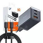 Kép 4/4 - Ładowarka sieciowa GaN Mcdodo CH-1543, 2x USB-C, 1x USB, 67 W + USB-C - USB-C kábel 2 m (fekete)