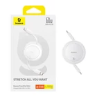 Kép 8/9 - Baseus Free2Pull Mini USB-C to USB-C USB cable, 60W, 1, (white)