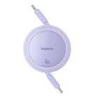 Kép 2/9 - Baseus Free2Pull Mini USB-C to USB-C 60W USB cable, 1m (purple)