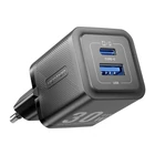 Kép 1/2 - Hullámtöltő, Vention, FEQB0-EU, USB-C, USB-A, 30W/30W, GaN (fekete)