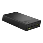 Kép 1/4 - Power Bank Green Cell, PBGC03S, PowerPlay 20000mAh, 22.5W (czarny)