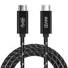 Kép 1/2 - Cable USB-C / USB4.0, INVZI, INVUSB4, Gen3, 240W, 40Gbps, 2m (black)