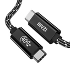 Kép 2/2 - Cable USB-C / USB4.0, INVZI, INVUSB4, Gen3, 240W, 40Gbps, 2m (black)