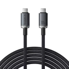 Kép 1/9 - Fast Charging Cable Baseus Crystal Shine USB-C to USB-C 100W, 1,5m, 20Gb (black)
