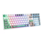 Kép 2/5 - ONIKUMA G38 98 Keys USB Wired Mechanical Keyboard White