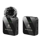 Kép 1/3 - Wireless Lavalier Microphone PULUZ 1 TX + 1 RX
