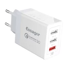 Kép 1/3 - Wall charger, Essager, ECTQC3-FBB02,  3xUSB, 30W (white)