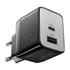 Kép 4/4 - Wall charger, Essager, ECT33W-LJB01-Z, GaN, 1xUSB-A, 1xUSB-C, 33W (black)
