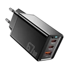Kép 4/4 - Wall charger, Essager, ECTAC-KSB01-Z, GaN, 2xUSB-C, USB-A, 67W (black)