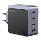 Kép 1/3 - Wall charger Ugreen Nexode Air 100W, 3x USB-C, USB (gray)