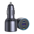 Kép 2/2 - Car charger Ugreen EC703, USB + 2x USB-C, 75W (black)