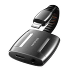 Kép 1/4 - Lightning to Lightning + AUX 3.5mm mini jack adapter, Mcdodo CA-6340 (black)