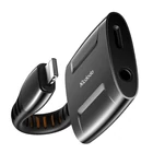 Kép 2/4 - Lightning to Lightning + AUX 3.5mm mini jack adapter, Mcdodo CA-6340 (black)