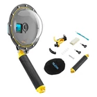 Kép 1/7 - Waterpoof dome port Telesin for DJI Action 4 / 3
