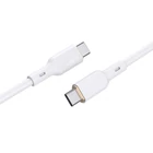 Kép 5/5 - USB-C to USB-C Cable Aukey CB-SCC102, 100W, 1.8m (white)