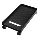 Kép 3/3 - Desktop computer stand, on wheels (black) 15 kg