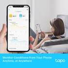 Kép 4/10 - TP-Link Tapo T315 Beltéri Hőmérséklet és páratartalom érzékelő Szabadon álló Vezeték nélküli