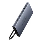 Kép 3/9 - Hub 13in1 Baseus PortalJoy USB-C to HDMI+DP+VGA+C+USB+PD+RJ45+SD/TF+3.5mm (grey)