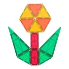 Kép 4/4 - Magnetic tiles 3D Playmags 165 - 32 pcs set