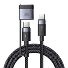 Kép 1/3 - 2-in-1 USB-C to USB-C + Magsafe 3 cable Mcdodo CA-0140, 2m (black)