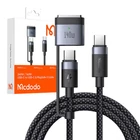 Kép 3/3 - 2-in-1 USB-C to USB-C + Magsafe 3 cable Mcdodo CA-0140, 2m (black)