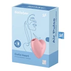 Kép 5/5 - Clitoral massager Satisfyer Cutie Heart Light Red (pink)
