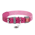 Kép 1/3 - Classic Dog collar with QR code Waudog size M pink