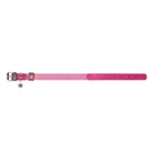 Kép 3/3 - Classic Dog collar with QR code Waudog size M pink