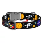 Kép 2/3 - Nylon dog collar with QR code Waudog NASA size S
