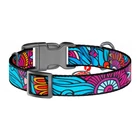 Kép 2/3 - Nylon dog collar with QR code Waudog "Summer" size S