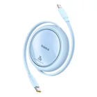 Kép 1/8 - USB Cable Baseus Free2Pull USB-C to iP 20W 1m (blue)