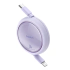 Kép 2/8 - USB Cable Baseus Free2Pull USB-C to iP 20W 1m (purple)