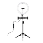 Kép 1/2 - Ring light PULUZ with tripod and phone holder PKT3099B