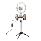 Kép 2/2 - Ring light PULUZ with tripod and phone holder PKT3099B
