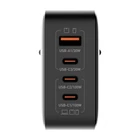 Kép 4/5 - LDNIO Q408 100W USB-A + 3x USB-C mains charger (black)