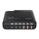 Kép 2/4 - Power charger with display 140W LDNIO A6140C 3x USB-A + 3x USB-C, US/UK/EU (black)
