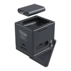 Kép 5/5 - Choetech T632-F 3-in-1 15W inductive charger (black)