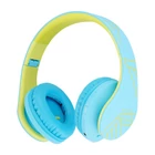 Kép 1/5 - Wireless Headphones for kids PowerLocus P2 (blue-green)