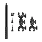 Kép 2/2 - Motorcycle/bicycle mount PULUZ with a single clamp and selfie stick 150 cm