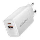 Kép 2/2 - Wall charger USB-C+USB-A 65W Essager GaN (white)