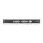 Kép 2/4 - Zyxel GS2220-28-EU0101F hálózati kapcsoló Vezérelt L2 Gigabit Ethernet (10/100/1000) Fekete