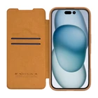 Kép 4/4 - Etui Nillkin Qin Prop Leather iPhone 16 (brązowy)