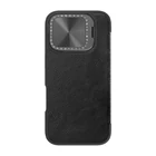 Kép 2/4 - Etui Nillkin Qin Prop Leather iPhone 16 (czarny)