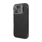 Kép 4/4 - Etui Nillkin Qin Prop Leather iPhone 16 (czarny)