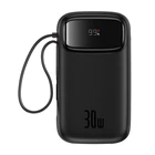 Kép 1/9 - Baseus QPow 2 külső akkumulátor 20000mAh 30W 2xUSB-C (fekete)
