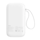 Kép 6/9 - Baseus QPow 2 20000mAh 30W 2xUSB-C külső akkumulátor (fehér)