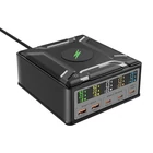 Kép 2/2 - BlitzWolf BW-S28 asztali töltő, 2xUSB-A, 3xUSB-C (fekete)